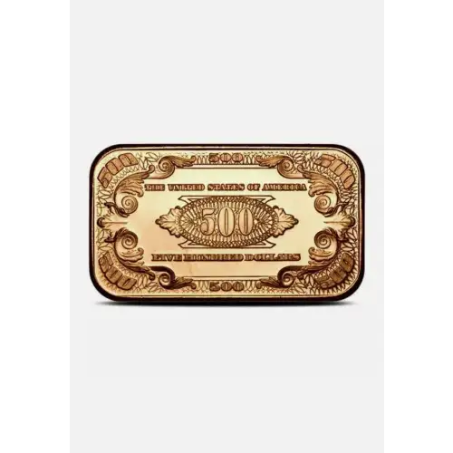 Lot of 100x 1 oz Copper Bar $500 Banknote