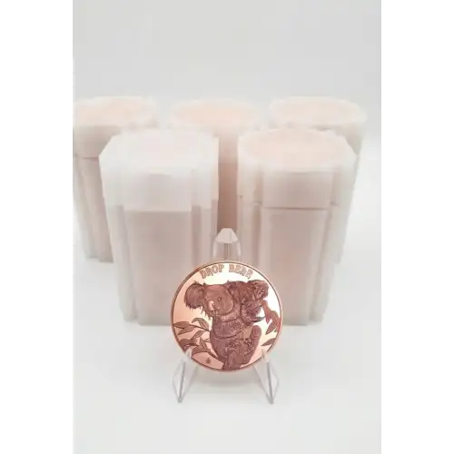 Lot of 100x 1 oz Copper Cryptid Drop Bear (4)