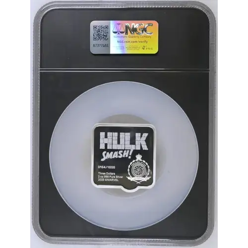 Marvel 2025 2oz Niue S$3 Hulk Smash! PF70 (OB-68) (2)