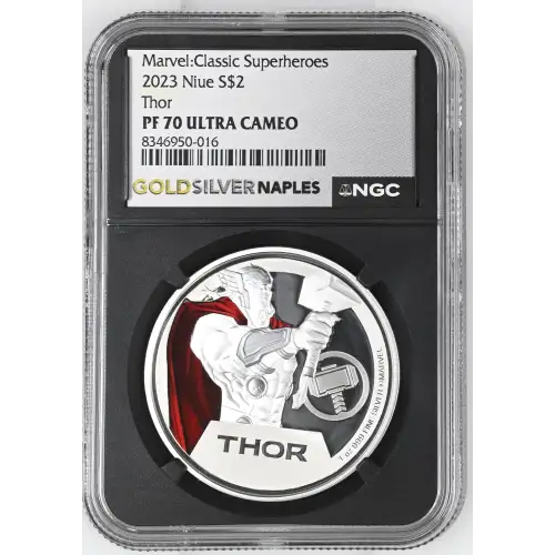 Marvel: Classic Superheroes 2023 1oz Niue S$2 Thor PF70 UC (D-3)