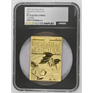 5oz Detective Comics #27 Gilt Silver Coin - Niue $10 - (2)