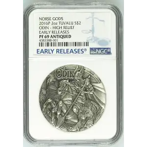 2016P 2oz ODIN - HIGH RELIEF EARLY RELEASES NORSE GODS (2)