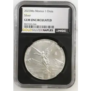 2023Mo - 1oz Libertad Silver Coin - Mexico 1 Onza - NGC GEM UNC. (S14-B6)