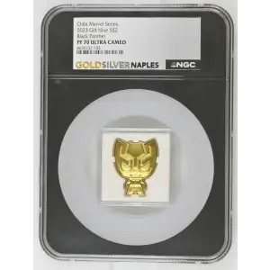 1oz Black Panther Gilt Silver Coin - Niue $2 - (2)