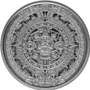 1/4 oz Silver GSM Aztec Calendar