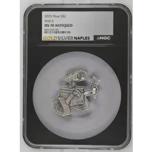 2025 1.5oz Wall•E Silver Coin - Niue $2 - NGC MS-70 (D-3)