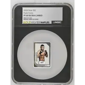 UFC 2024 1oz Niue S$2 Paulo Costa PF69 UC (D-2)