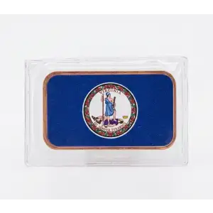 1 Oz Copper Bar Virginia State Flag (2)