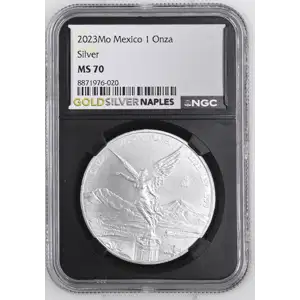 2023Mo - 1 Onza Libertad Silver Coin - Mexico - NGC MS70 (S14-B13)