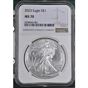 2023 - 1oz Silver Eagle - S$1 NGC MS70 (D10-B37)