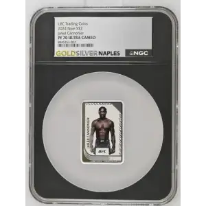 UFC Trading Coins 2024 1oz Niue S$2 Jared Cannonier PF70 (D-2)