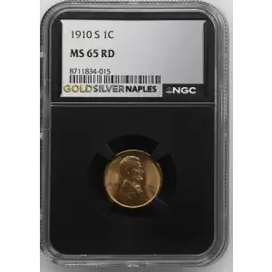 1910 Penny S 1C MS65 RD (S18A - B1)