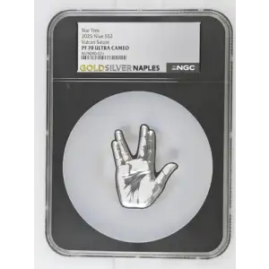 2025 Niue S$2 Star Trek Vulcan Salute PF70 (OB-3)
