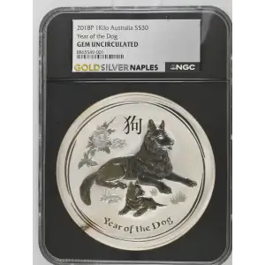 1Kilo Year of the Dog Silver Coin - Australia S$30 - (2)