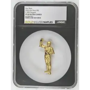 2025 Gilt Niue C-3PO PF 69 ULTRA CAMEO