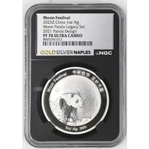 2025Z China 1oz - Moon Festival 2021 Panda Legacy Design - NGC PF70 UC (S12B-B2)