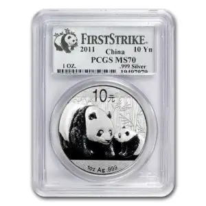 2011 China Panda 10YN - PCGS MS70- First Strike