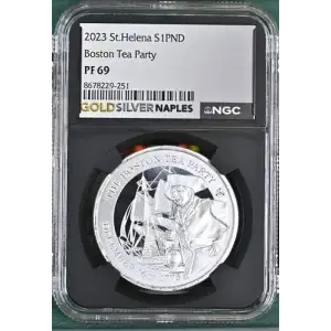 2023 St.Helena Boston Tea Party S1PND PF 69