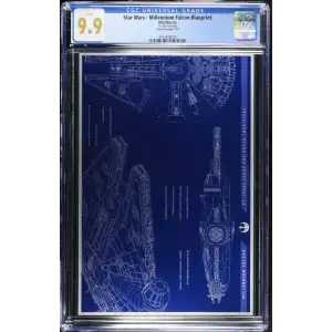2025 1oz Niue $2 - Star Wars - Millennium Falcon Blueprint M9.9 (S-22A)