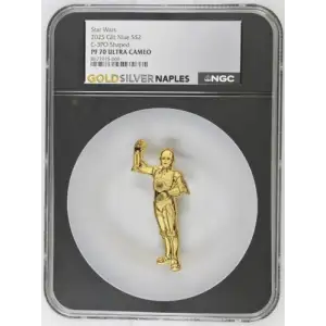 2025 Gilt Niue S$2 Star Wars C-3PO Shaped PF70 (OB-20)