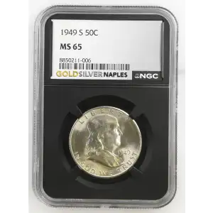 1949(S) - 0.3617oz Silver Franklin Half Dollar - NGC MS65 (S13B-B5) (2)