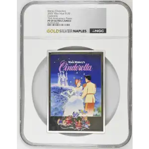 2025 10oz Niue S$20 Cinderella 75th Anniversary Poster PF69 UC (D-7)