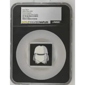 Star Wars 2022 Niue S$2 Snowtrooper Faces of the First Order PF70 (OB-191)