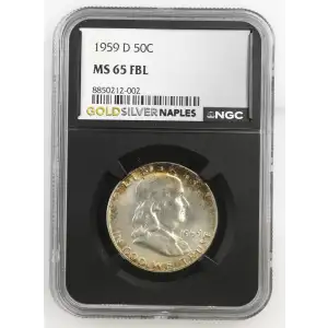 1959(D) - 0.3617oz Silver Franklin Half Dollar - NGC MS65 FBL (S13B-B8)