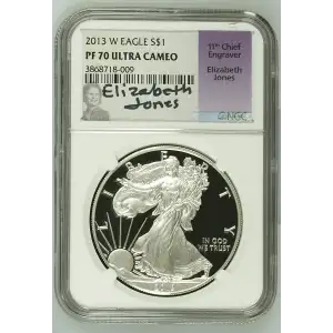 2013(W) - 1oz Silver Eagle S$1 NGC PF70 UC (S13A-B1)