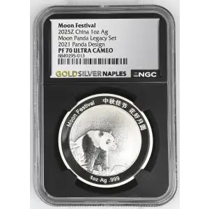 2025Z China 1oz - Moon Festival 2021 Panda Legacy Design - NGC PF70 UC (S12B-B2)