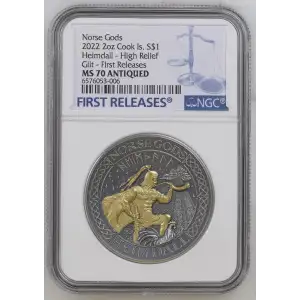 2022 2oz Heimdall - High Relief Gilt - First Releases Norse Gods (2)