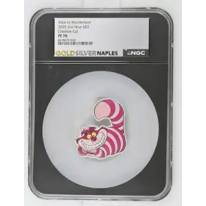 2025 2oz Niue S$3 Cheshire Cat PF70 (OB-82)