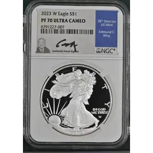 2023(W) - 1oz Silver Eagle S$1 NGC PF70 UC (S13A-B1)