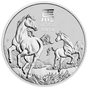 2026 1kg Australian Perth Mint Silver Year of the Horse