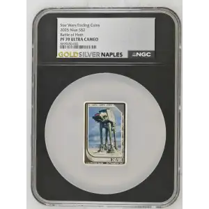 Star Wars: Trading Coins 2025 1oz Niue S$2 Battle of Hoth PF70 UC (D-3)