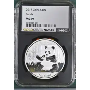 2017 China S10Y Panda MS 9.9
