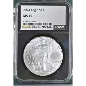 2024 Silver Eagle S$1 MS70 (S18A - B4)