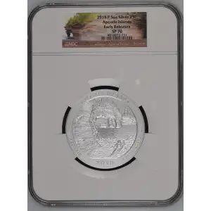 2018P - 5oz America the Beautiful Apostle Islands Quarter - NGC ER SP70 (D-14)