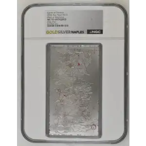 2026 GOT - 5oz Map of Westeros Silver Coin - Niue S$10 - NGC PF70 ANTIQUED (D-3)