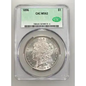 1896 Morgan Silver Dollar CAC MS-62