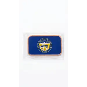 1 Oz Copper Bar Nebraska State Flag (2)