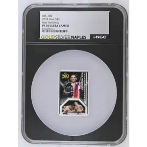 2024 UFC 300 - 1oz Max Holloway Silver Coin - Niue $2 - NGC PF70 (D-3)