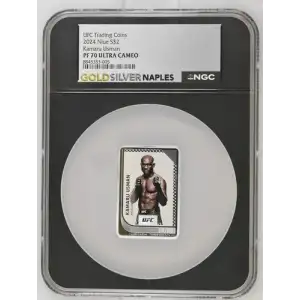 UFC Trading Coins 2024 1oz Niue S$2 Kamaru Usman PF70 (D-2)