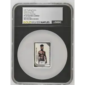 UFC Trading Coins 2024 1oz Niue S$2 Aljamain Sterling PF69 UC (D-2)