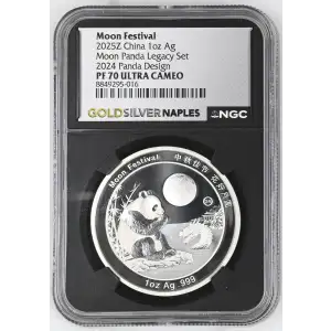 2025Z China 1oz - Moon Festival 2024 Panda Legacy Design - NGC PF70 UC (S12B-B2)