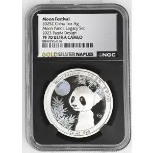2025Z China 1oz - Moon Festival 2023 Panda Legacy Design - NGC PF70 UC (S12B-B2)