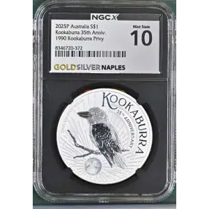 2025 1oz Australia S$1 Kookaburra MS70 (S18A - B2)