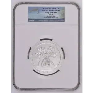 2020P - 5oz America the Beautiful Salt Bay Silver Quarter - NGC ER SP70 (D-14)