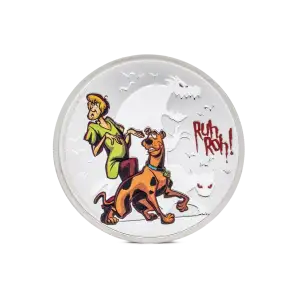 Agoro 2024 - 1oz Scooby-Doo Ruh Roh! Silver Coin - Niue S$2 - (D-2)