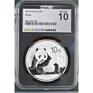 2015 - 1oz China Panda S10Y - NGCX MS 10 (S12B-B12)